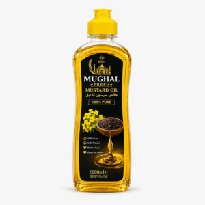 Mughal Fresh Pure Mustard Oil 1000ml (1 Litre) | 100% Pure & Natural Cooking Oil