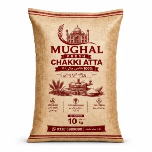 Mughal Fresh Premium Chakki Atta (Flour) – 10 KG | 100% Pure Whole Wheat Flour