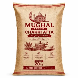 Mughal Fresh Premium Chakki Atta (Flour)- 20 KG | 100% Pure Whole Wheat Flour