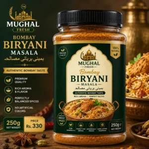 Mughal Fresh Bombay Biryani Masala – 250g Jar | Premium Spice Blend