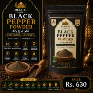 Black Pepper Powder – 250g Pouch | Premium Natural Black Pepper Powder