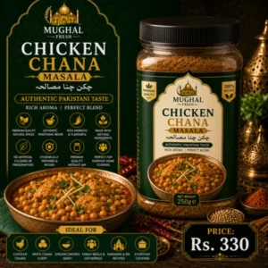 Chicken Chana Masala – 250g Jar | Premium Pakistani Chicken & Chickpea Curry Spice Mix
