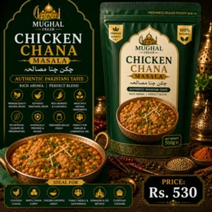 Chicken Chana Masala – 500g Pouch | Premium Pakistani Chicken & Chickpea Curry Spice Mix