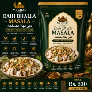 Mughal Fresh Dahi Bhalla Masala – 500g Pouch | Traditional Pakistani Chaat Spice Mix