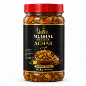 Mughal Fresh Mixed Pickle (Achar) – 500g | Traditional Taste | 100% Natural