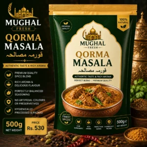 Mughal Fresh Qorma Masala – 500g Pouch | Premium Spice Blend