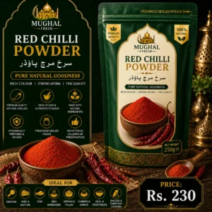 Red Chilli Powder – 250g Pouch | Premium Natural Red Chilli Powder