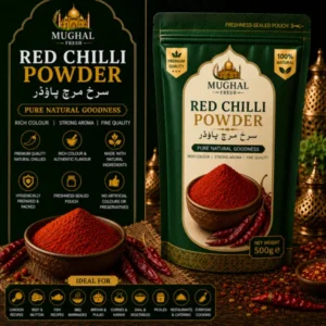 Red Chilli Powder – 500g Pouch | Premium Natural Red Chilli Powder