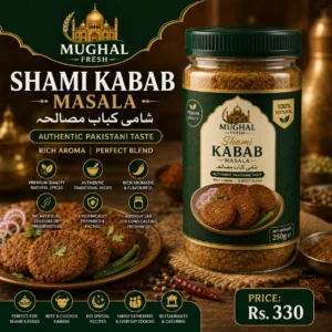 Mughal Fresh Shami Kabab Masala – 250g Jar | Traditional Pakistani Spice Mix