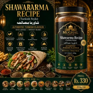 Shawarma Recipe (Turkish Style) – 250g Jar | Premium Turkish-Style Shawarma Spice Mix