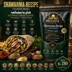 Shawarma Recipe (Turkish Style) – 250g Pouch | Premium Shawarma Spice Mix
