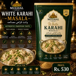 White Karahi Masala – 500g Pouch | Traditional Pakistani White Karahi Spice